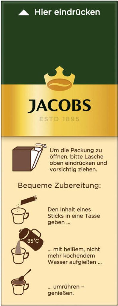 Jacobs löslicher Kaffee Café Crema, 25 Instant Kaffee Produktbild 5