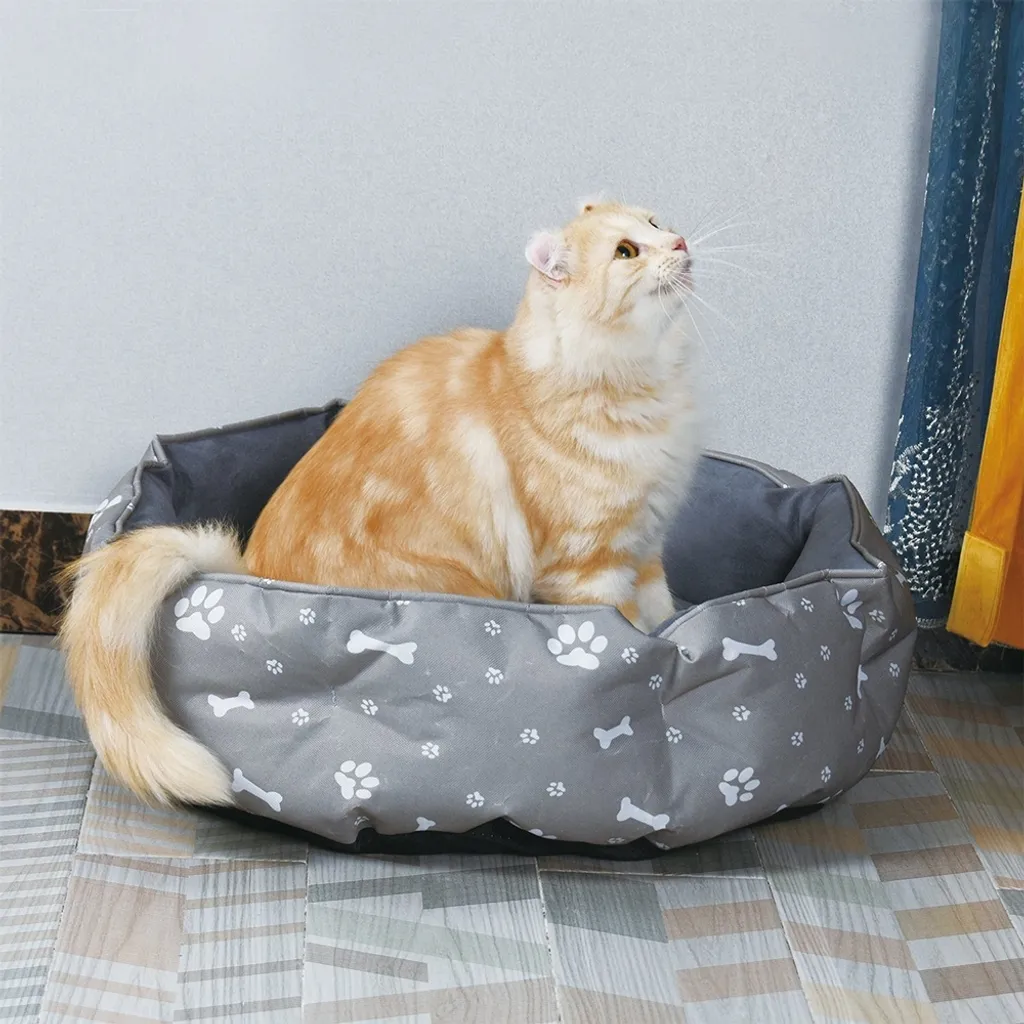 Morbida Cuccia per Cani Ø60cm Grigio: Il Nido per il tuo Cucciolo - 6