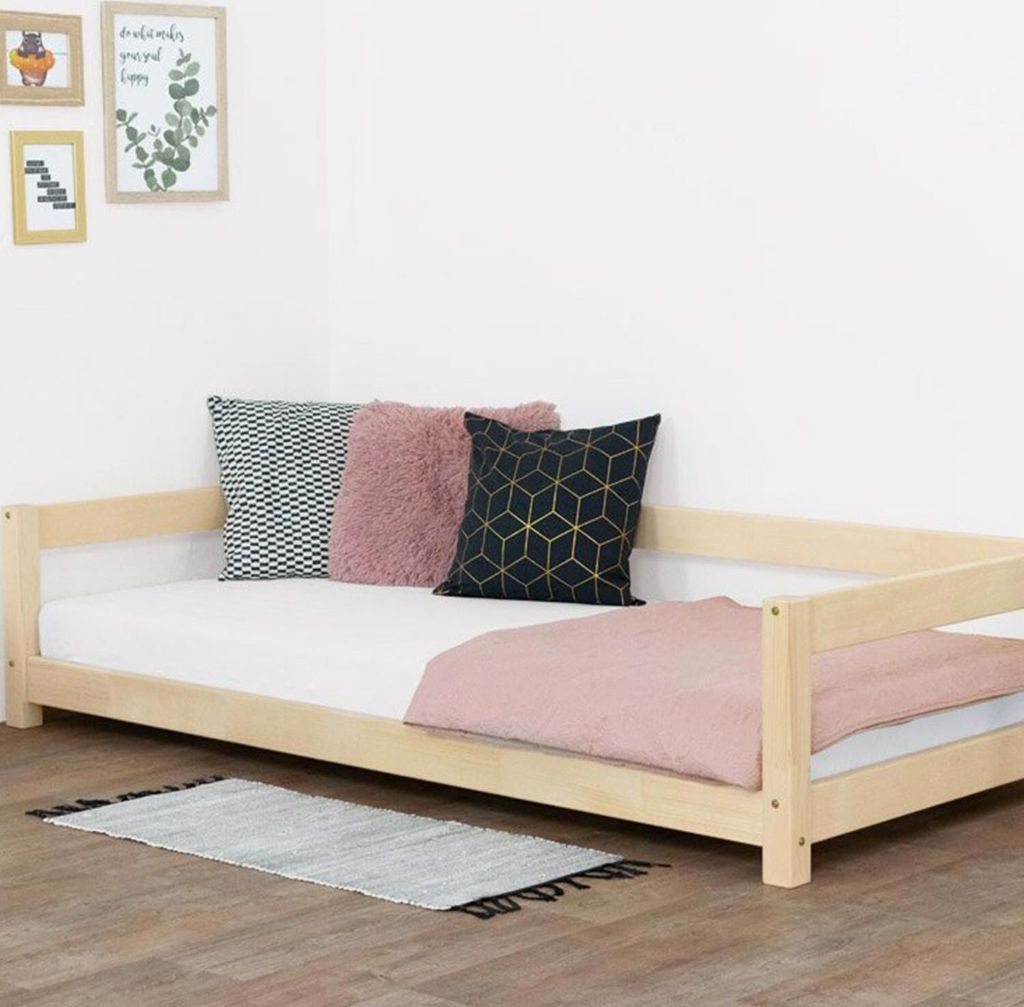 Children's single bed Study 120x200 cm - Natural decor