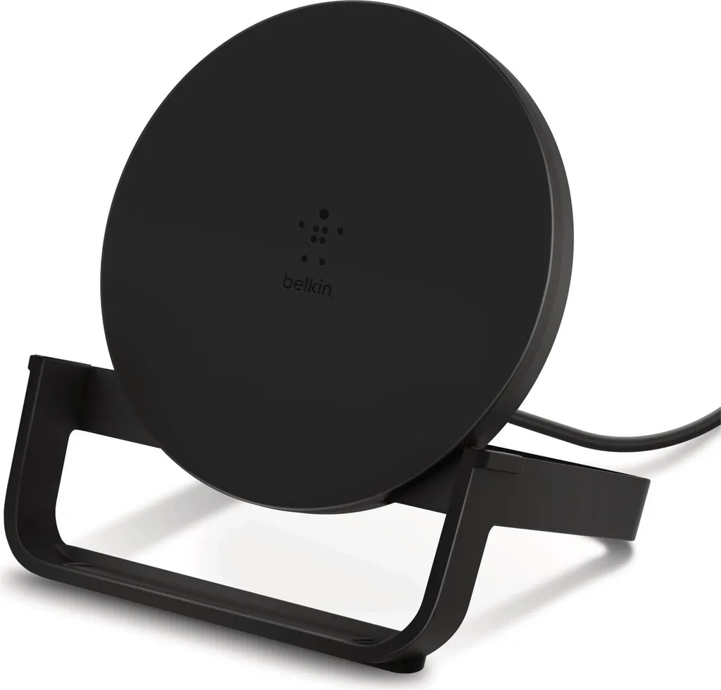 Support Charge Sans Fil pour Smartphone Belkin 10W Noir Usage Bureau