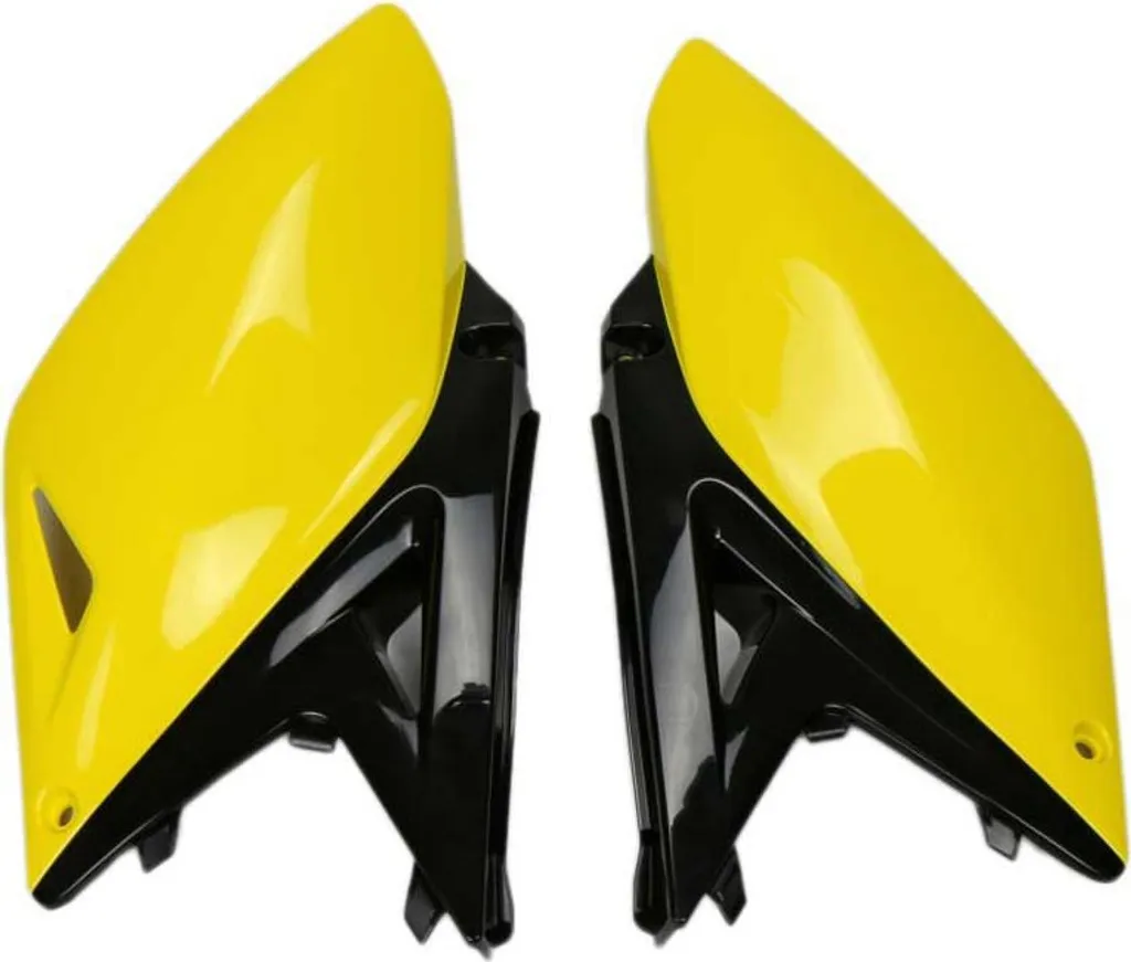 Carénage UFO pour réparer Suzuki RM-Z 250 après chute cross jaune
