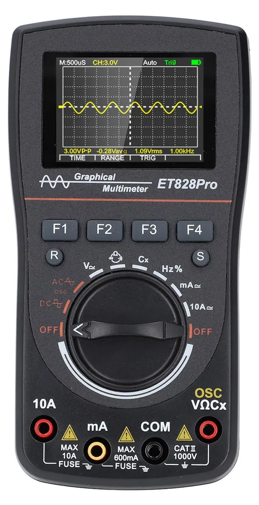Oscilloscope multimètre numérique 50 Msps haute vitesse écran couleur