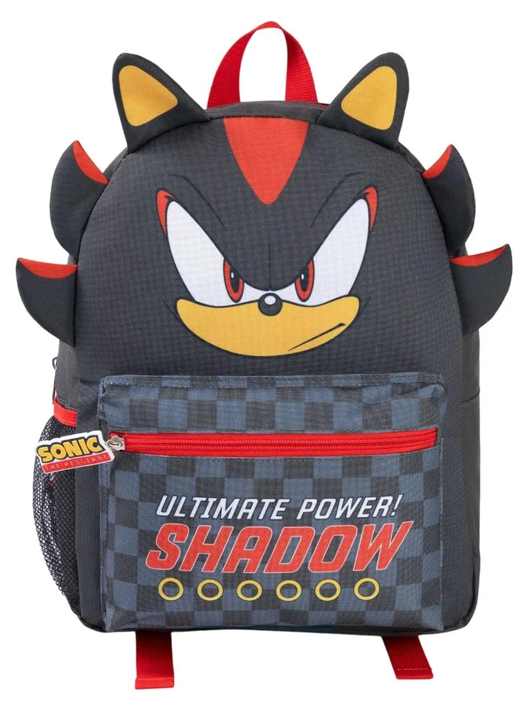 Sac à dos Sonic The Hedgehog Shadow NS9749 pour enfant - Coloris Gris