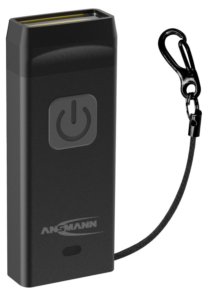 ANSMANN Wiederaufladbare Taschenlampe als Schlüsselanhänger Produktbild 