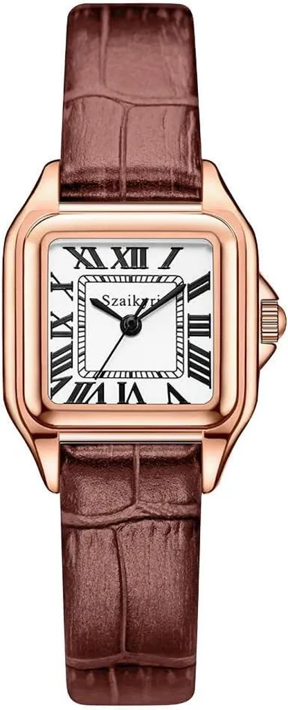 Orologio Donna Quadrato 25mm Numeri Romani - Stile Vintage Classico