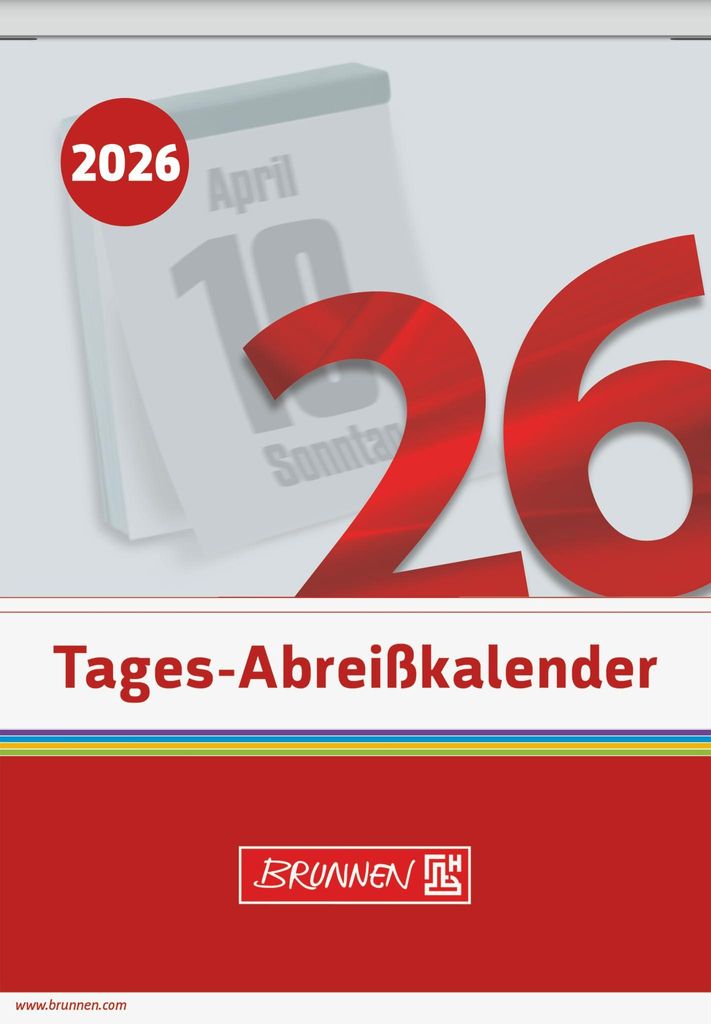 BRUNNEN 1070313006 Tagesabreißkalender 98x142mm Nr.13 Obrázok produktu 