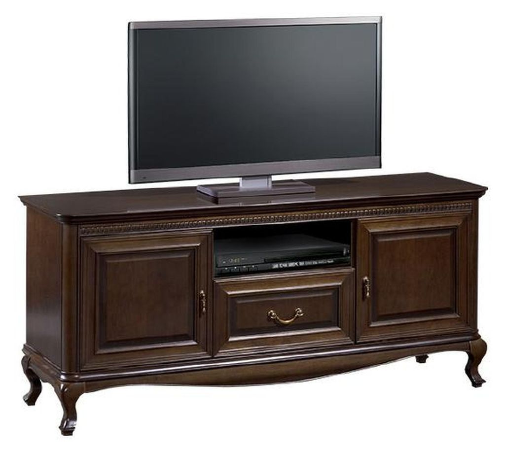Klassischer TV Sideboard Echtes Holz Kommode Board Schrank Kommoden Model VRTVB
