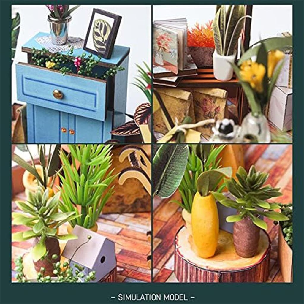 HOOTNEE Mini Stehlampe Puppenhaus Beleuchtung - Kleine Tischlampe Deko Für Modellbau