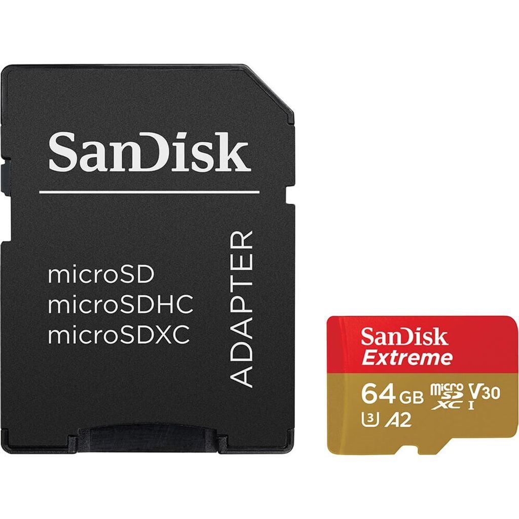SanDisk Extreme, 64 GB, MicroSDXC, Třída 10, UHS-I, 170 Obrázek produktu 