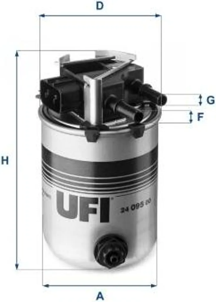 Filtre à carburant anti-voyant moteur pour Qashqai dCi UFI