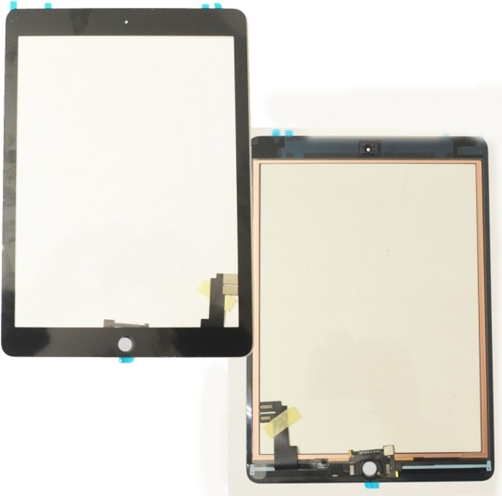Digitizer Glas Touchscreen Display Front Scheibe für ipad 6 Air 2 selbstklebend A1566 A1567 schwarz