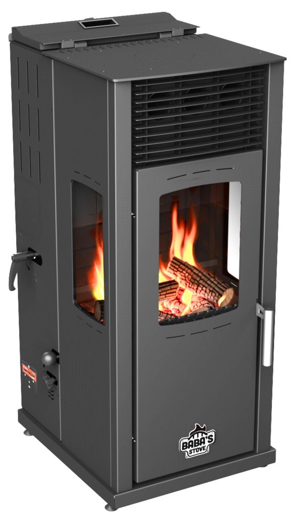 Babas Eco Plus Panorama Hybridofen Pellets und Holz Produktbild 