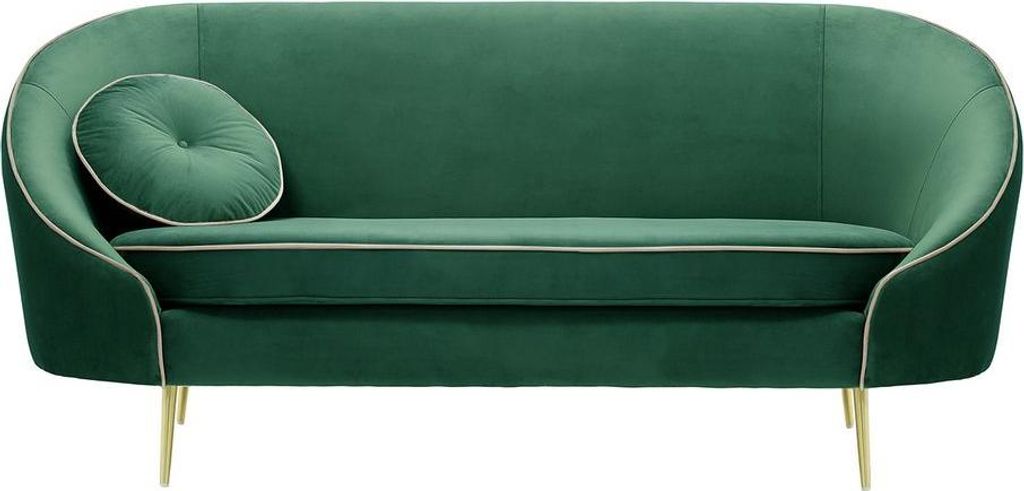 2,5-Sitzer Sofa Kooper-Velluto 12-Contrast piping-gold metal