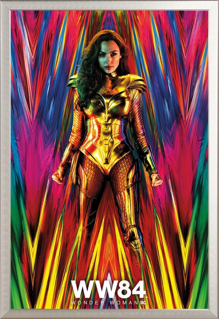 Poster Wonder Woman 1984 Teaser con Cornice Argento Shinsuke® Maxi