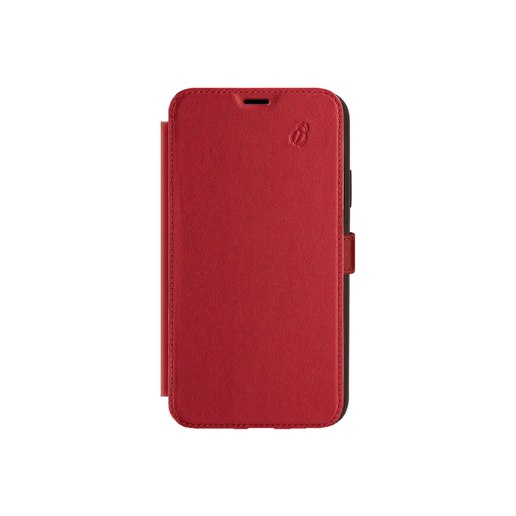 Custodia iPhone 12 Pro Max Folio Rossa | BEETLECASE Pelle Premium Portacarte - 2