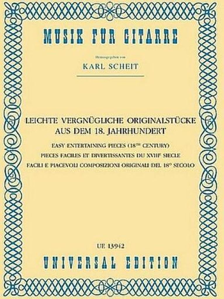 Leichte vergnügliche Originalstücke aus dem 18. Jahrhundert