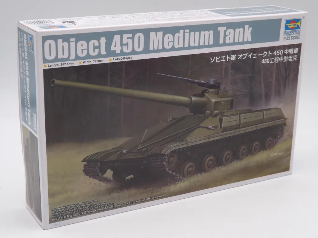 Maquette à Construire Object 450 Trumpeter 1:35 pour Diorama Militaire