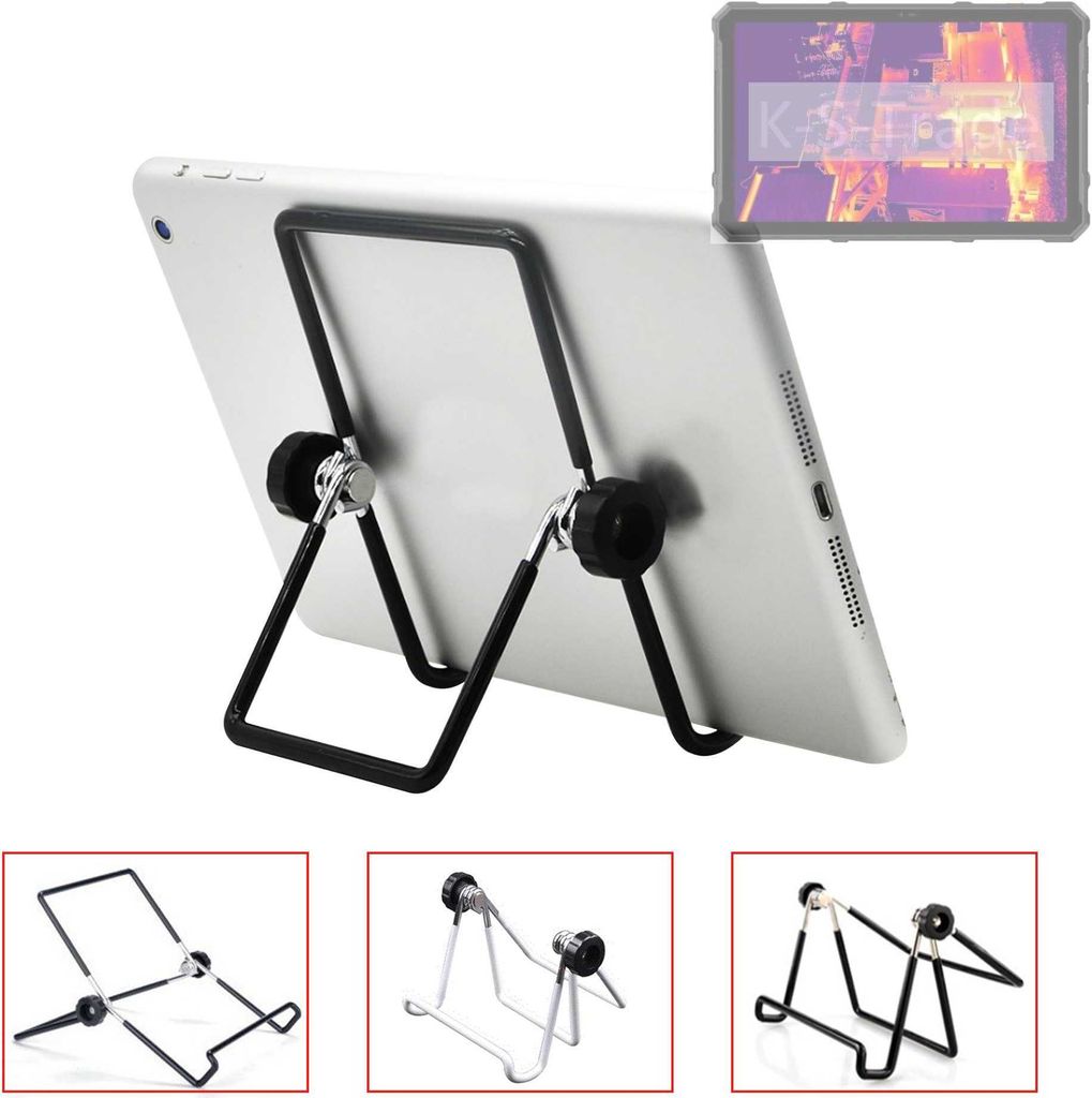 K-S-Trade Tablet-Ständer Tablet-Halterung Tablet-Aufsteller kompatibel mit Ulefone Armor Pad 4 Ultra Thermal faltbarer Tischständer Tablet Halterung
