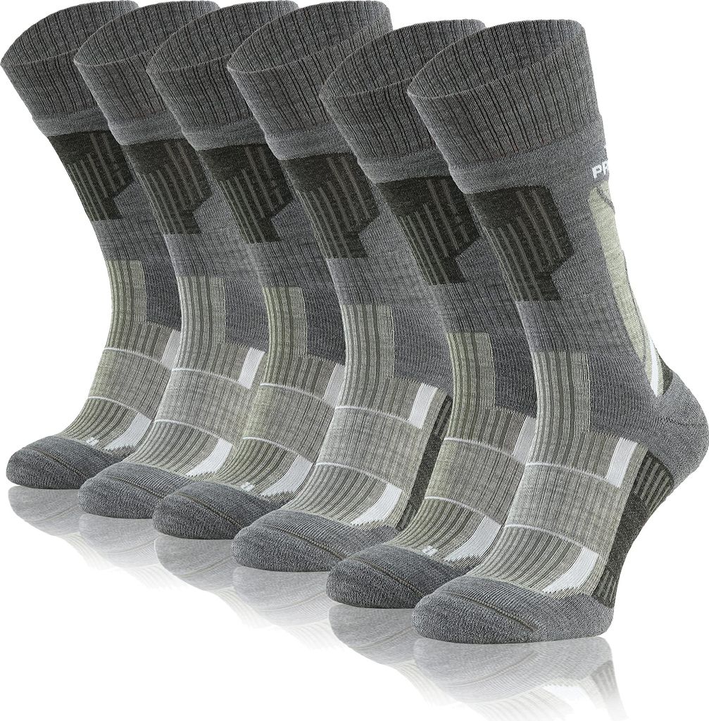 Sesto Senso Winter Trekking Kniestrümpfe Mit Silber Grau 35-38 3er-Pack
