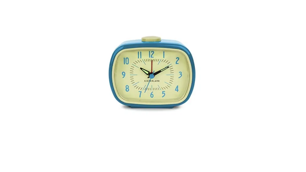 Réveil vintage bleu pour table de nuit idéal pour dormir dans le calme