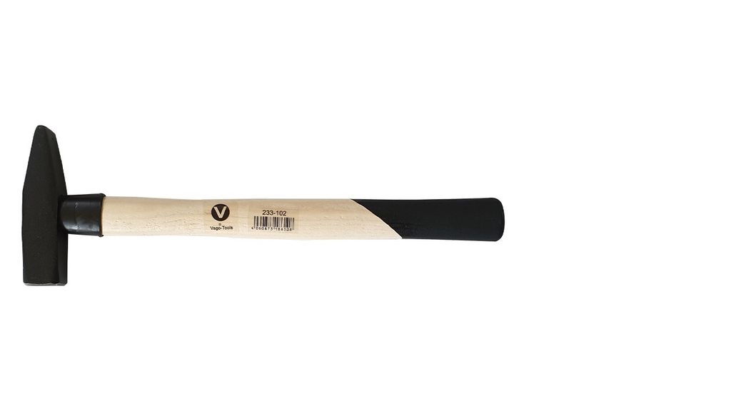VaGo Schlosserhammer Holzstiel Hammer 200 g Schlosser Hammer Hämmer Stielschutz