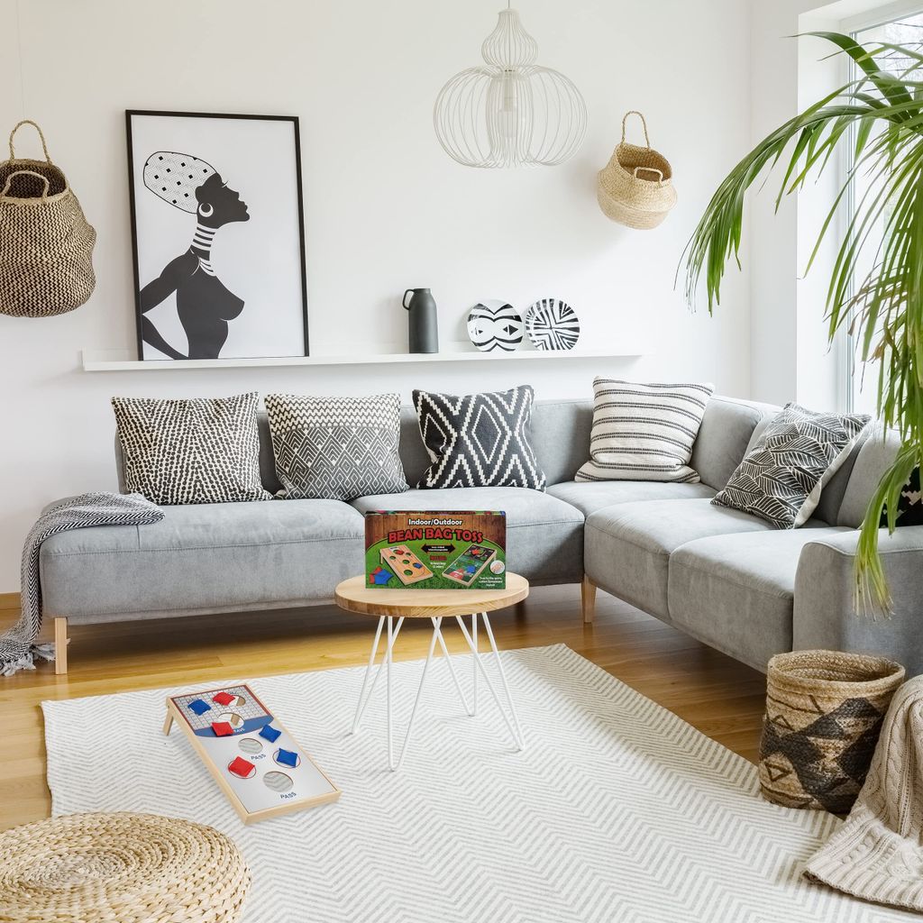 Relaxdays Cornhole, zestaw do gry w rzucanie, 10 worków z Zdjęcie produktu 2