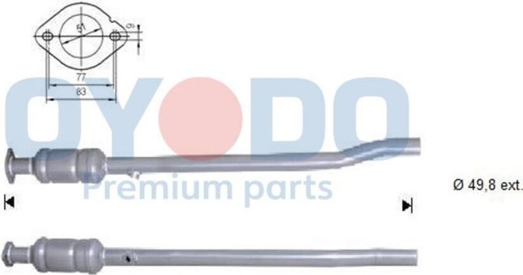 Oyodo Katalysator Kat für VW Golf V Schrägheck (1K1) Euro 4 (D4) 10N0092-OYO