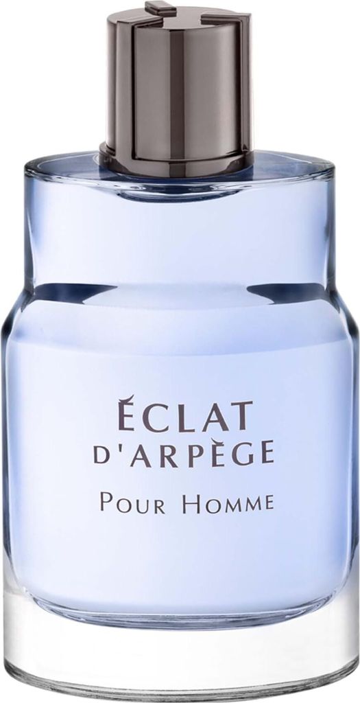 A close-up studio shot of a bottle of Lanvin Éclat d'Arpège Pour Homme Eau de Toilette.