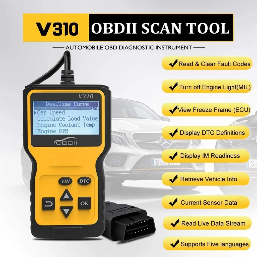 Scanner OBD2 Lecteur de Code Défaut Moteur pour Voiture Protocole CAN