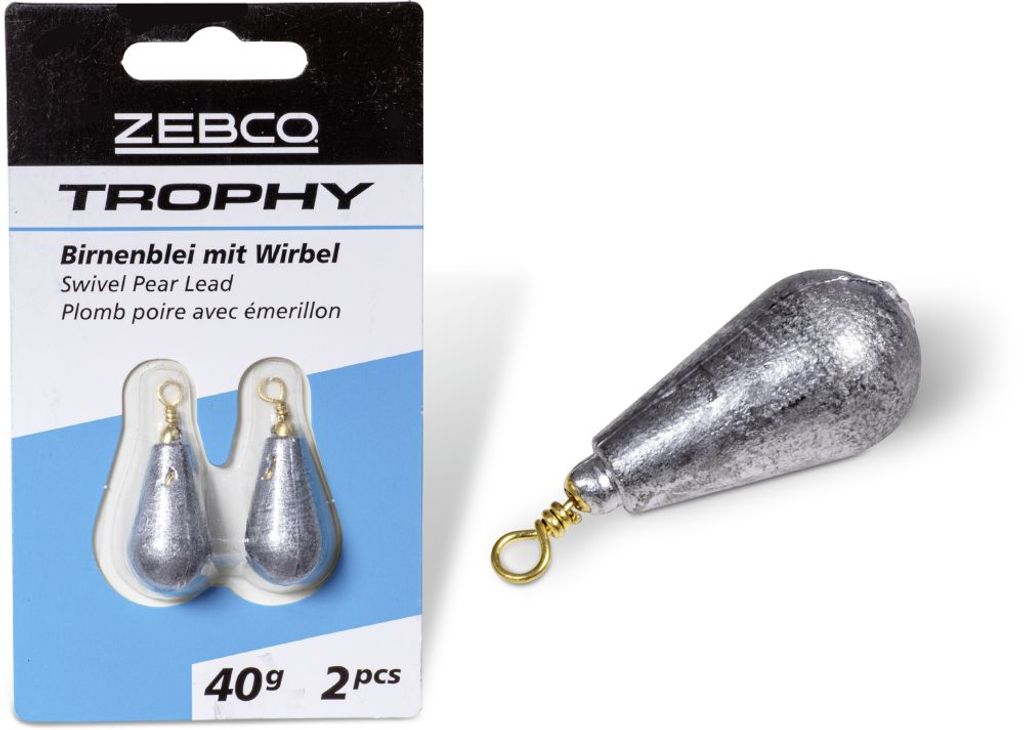 Zebco 150g Trophy Birnenblei mit Wirbel