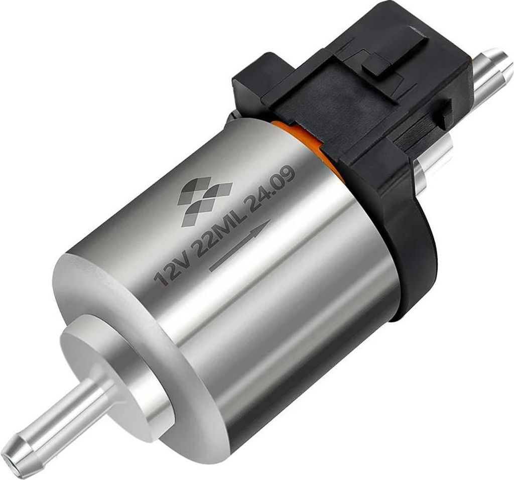 Kraftstoffpumpe für Diesel-Standheizung - 12V Dosierpumpe - Sehr leise - 22 ml - Für 5 kW/8 kW Luft-/Parkheizung - Schwarz