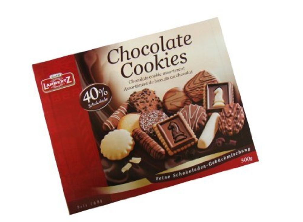 Lambertz Chocolate Cookies 40%Schokolade, 4er Pack 4 x 500 Produktbild 