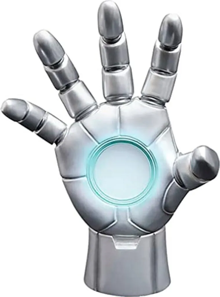 Figurine Iron Man 25 cm en Armure Grise - Statue Déco Heroic Design Chic
