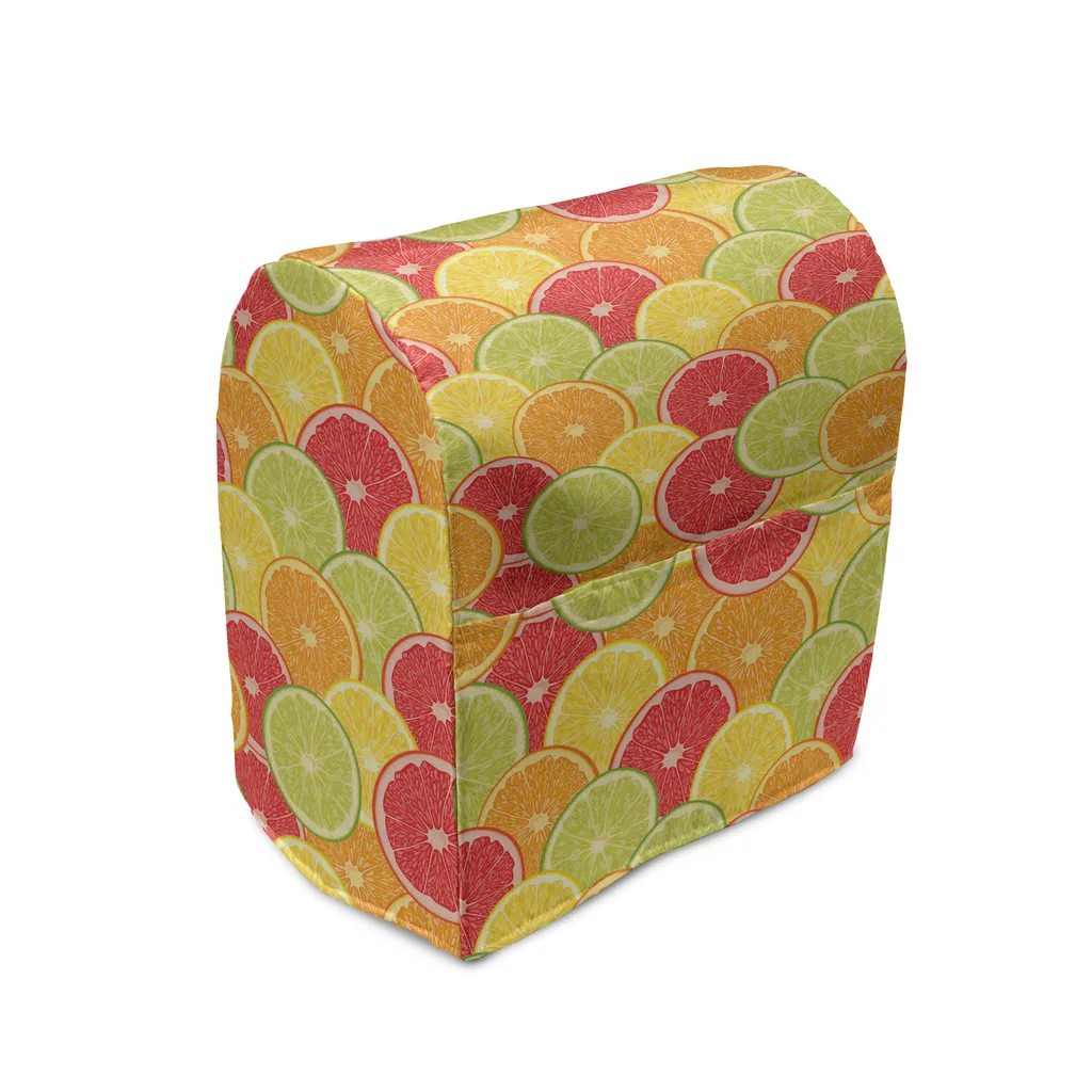 Copri Frullatore Lavabile ABAKUHAUS con Tasche - Arancia Limone