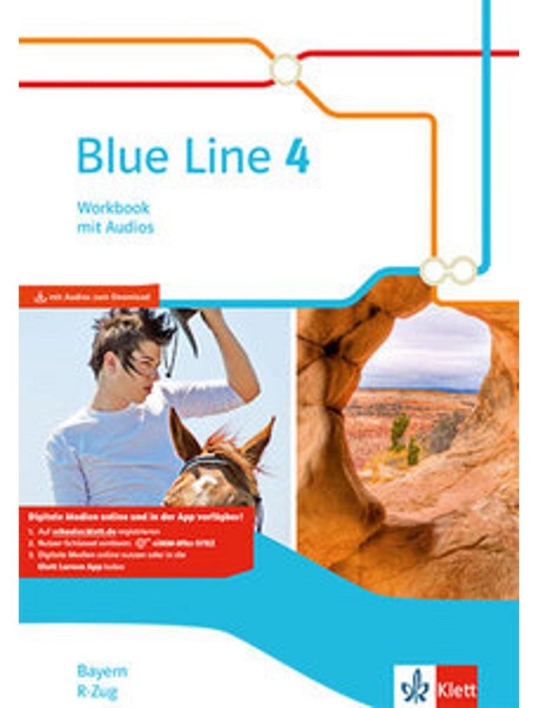 Blue Line 4 R-Zug. Ausgabe Bayern. Workbook mit Audio-CD Produktbild 