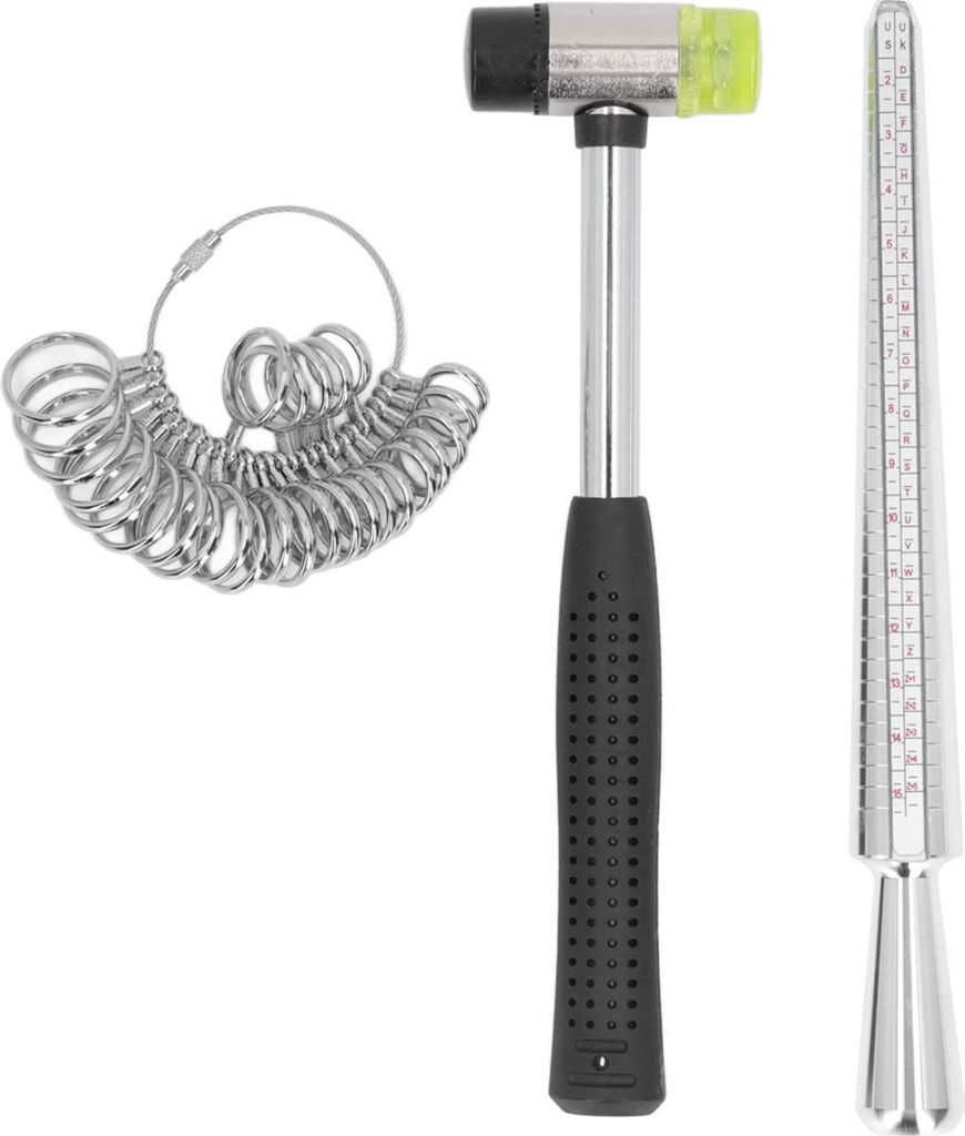 Ringgrößenmesser, Messwerkzeug, Dornlehre, Schmuckhammer, Messgerät, Kit, Messstab