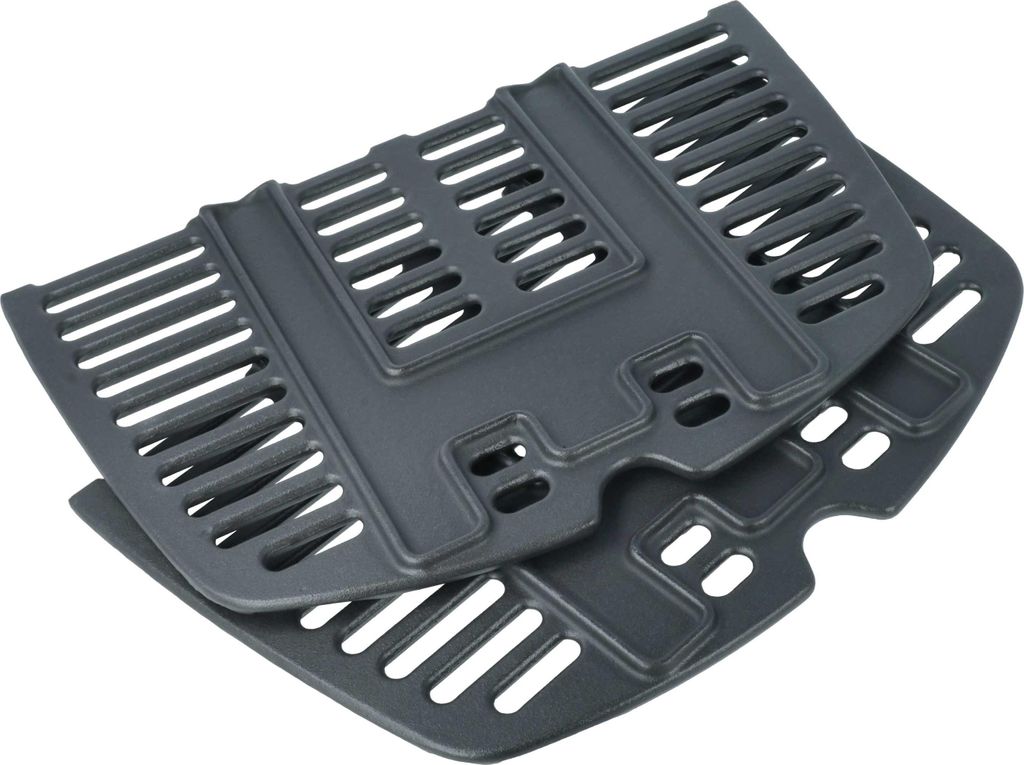 vhbw 2x Grillrost kompatibel mit Weber 51210001, 52020001, 51070001, 51080001, 51190001, 51200001 Gasgrill, Grill - Gusseisen 32,1 x 21,6 x 2,5 cm