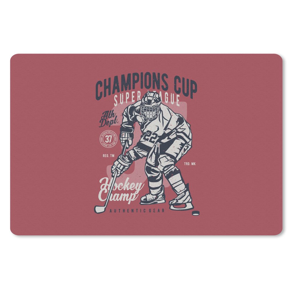 MuchoWow Mauspad Mousepad Eishockey-Schlittschuhe - Sport - Vintage 27x18 cm - Mousepads - Maus Mat - Pad - Mausunterlage - Büroartikel - Desk M...