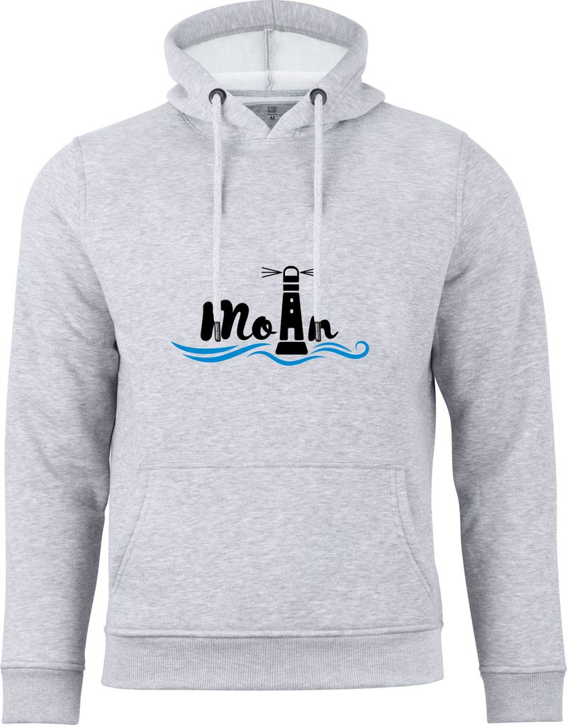 Cotton Prime® Kapuzensweatshirt Leuchtturm - Moin S grau Produktbild 