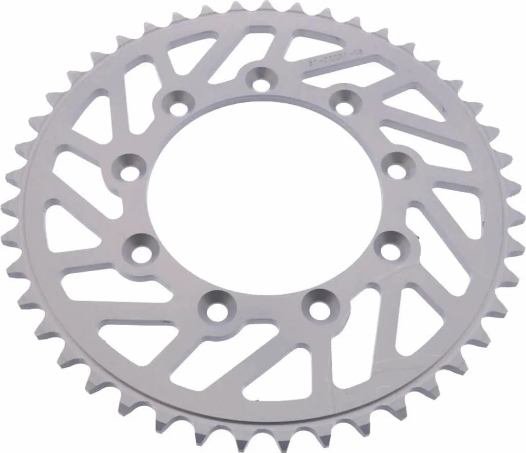 Pignon 45 dents ultra léger en alu pas 520 argent pour TM Racing ESJOT