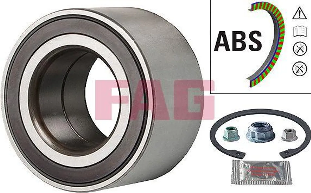 Kit Roulement de Roue FAG 713 6109 50 pour VW UP et Seat Mii 1S0498625