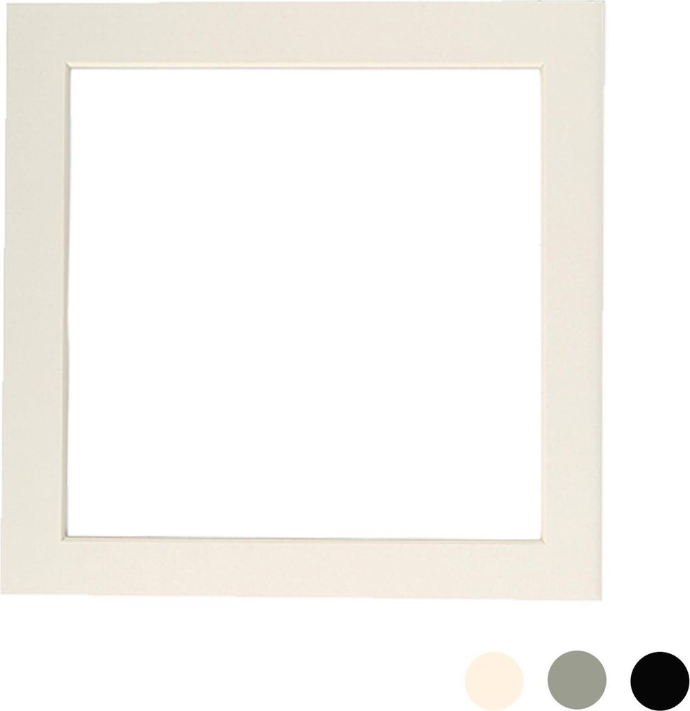Nicola Spring Bild Foto Mount - To Fit Frame-Größe 8 x 8 für Bildgröße 6 x 6 - Ivory