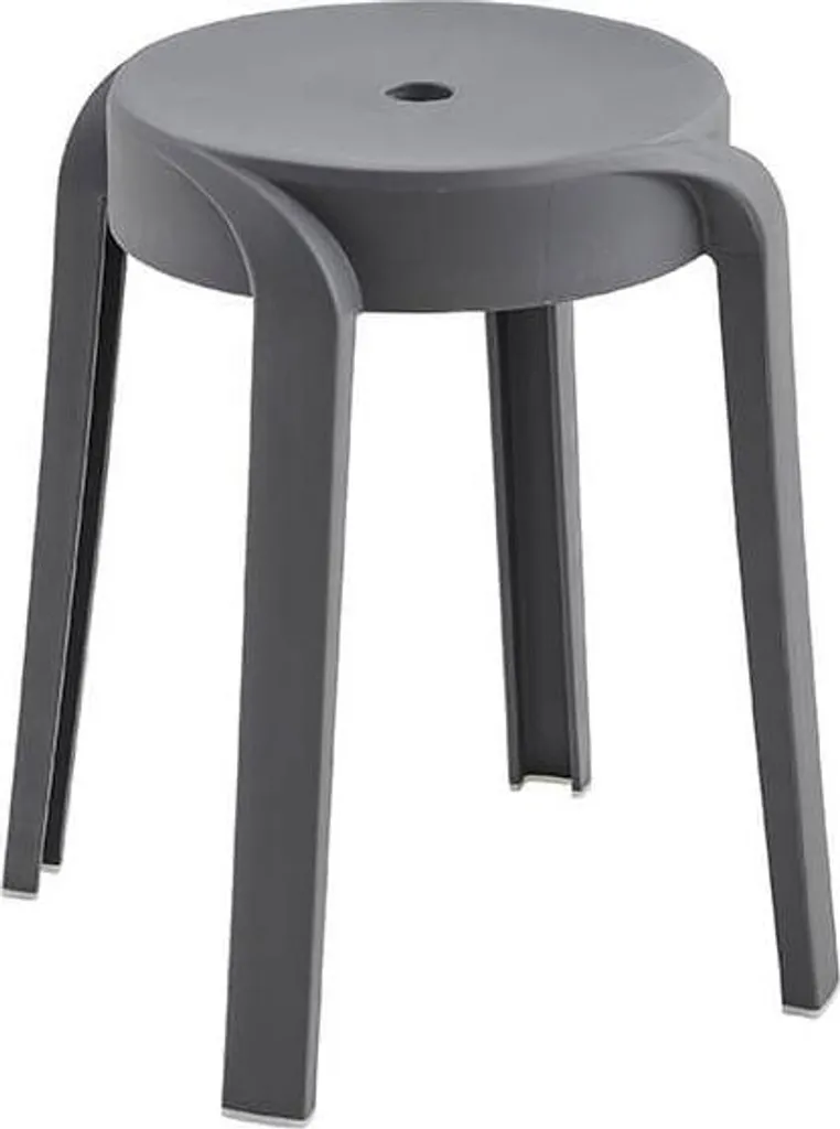Set 6 Sgabelli NIVO Home Deluxe Grigio Impilabili | Salvaspazio Cucina