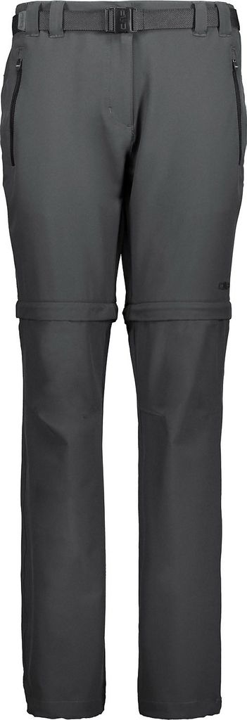 CMP Mädchen Zip Off Stretch Hose mit Gürtel und Dry Produktbild 