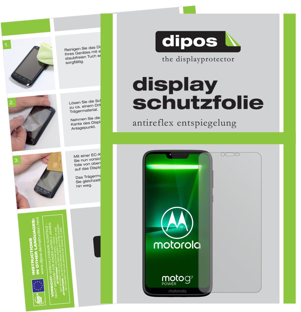 2x Schutzfolie für Motorola Moto G7 Power matt Produktbild 