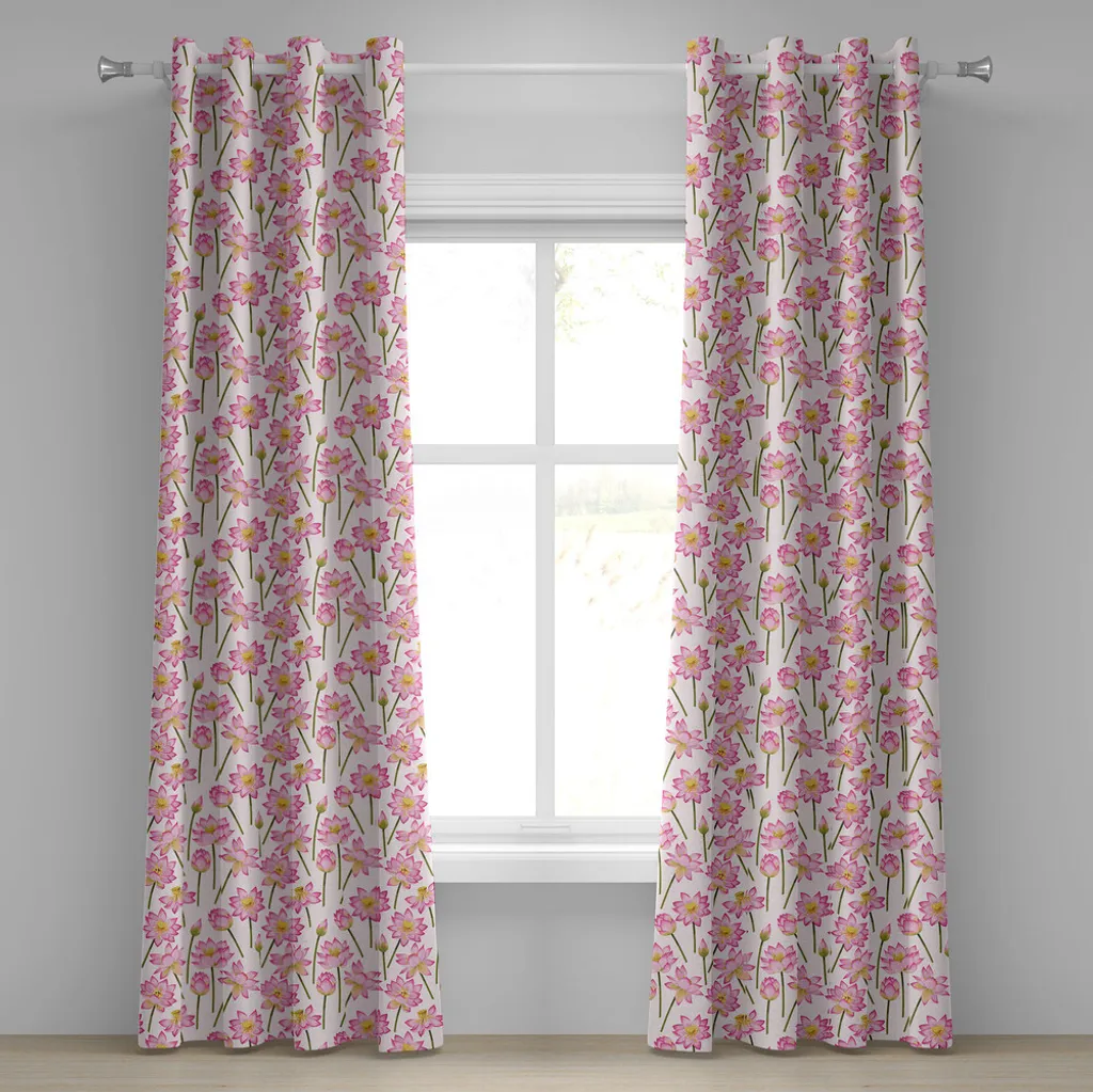 Tenda Lotus ABAKUHAUS 280x175 cm | Fiori dell'Anima Verde Giallo