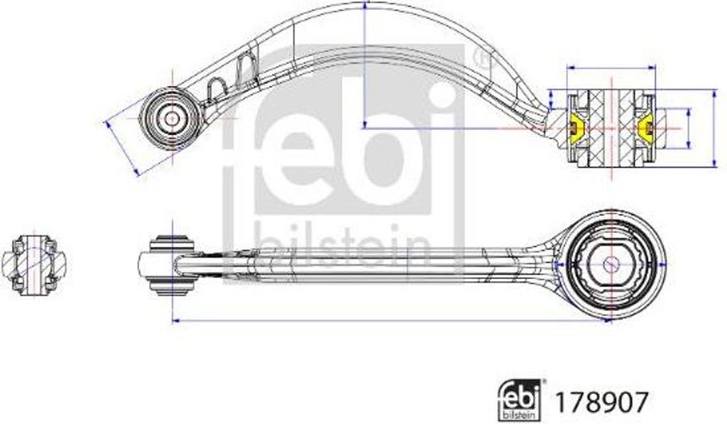 FEBI BILSTEIN 178907 Querlenker, Radaufhängung OE C2P17092 kompatibel mit XK