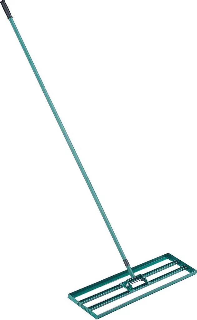 Rastrello Livellatore Per Prato - Manico Regolabile 1,8 M E Piastra 43x25 Cm