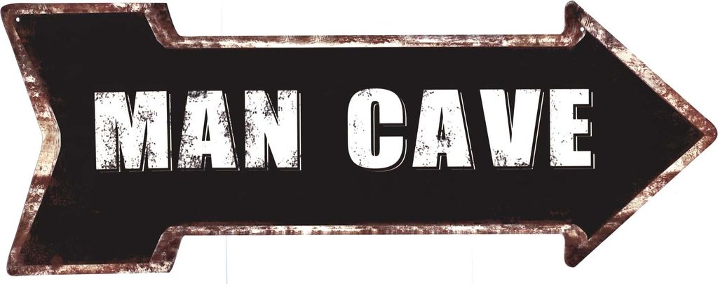 Blechschild P7838 Man Cave 20 x 50
