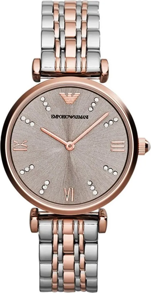 Montre de Luxe Armani ty567390 - Montre Bracelet Homme en Cuir Noir Chic